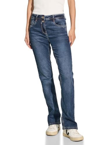 CECIL Damen B377694 Jeans Slim Fit, Mid Blue Wash, 26W / 30L von Cecil