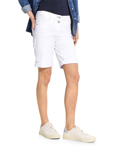 CECIL Damen B377707 Jeans Shorts, White, 29W von Cecil