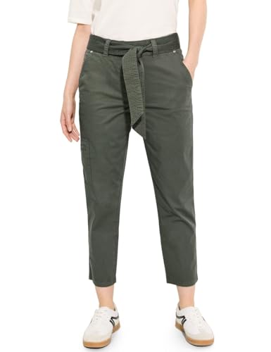 CECIL Damen B377749 Papertouch Hose mit Gürtel, cool Khaki, XS CECIL Damen B377749 Papertouch Hose mit Gürtel, cool Khaki, XS von Cecil