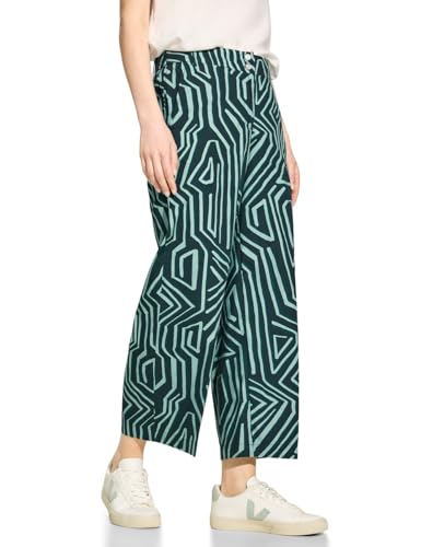 CECIL Damen B377983 Hose Loose Fit, fir Green, M / 26L von Cecil