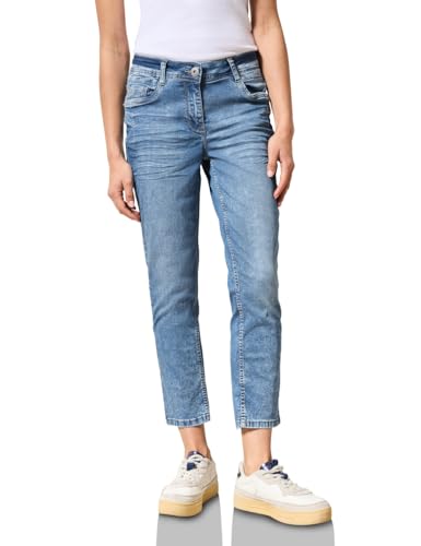 CECIL Damen B378646 Jeans im Casual Fit, Light Blue Washed, 29W x 26L von Cecil