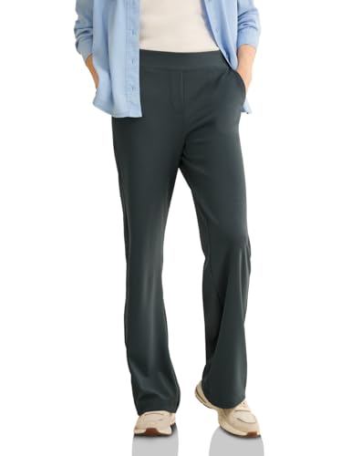 CECIL Damen B378909 Basic Wide Leg Hose, Slate Khaki, S / 32L von Cecil