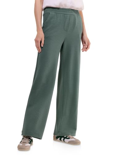 CECIL Damen B378994 Wide Leg Strukturhose, Balmy Khaki, M / 30L von Cecil