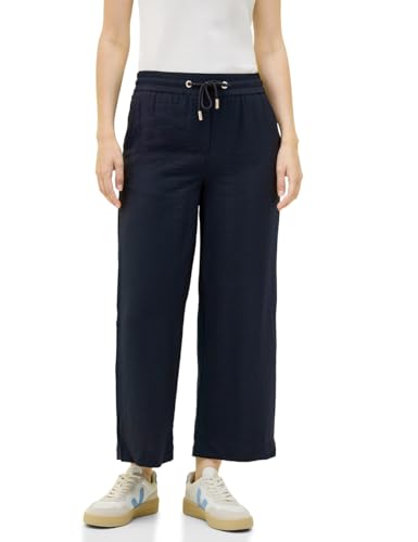 CECIL Damen B378996 Wide Leg Hose, Universal Blue, XXL / 26L von Cecil