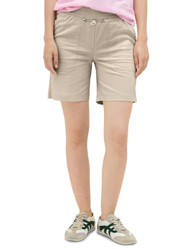 CECIL Damen 3716349 Leichte Shorts, Boulder Beige, S von Cecil