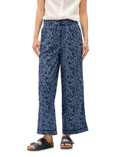 CECIL Damen B379452 Wide Leg Hose mit Tapedetail, Urban Navy Blue, XXL / 28L von Cecil