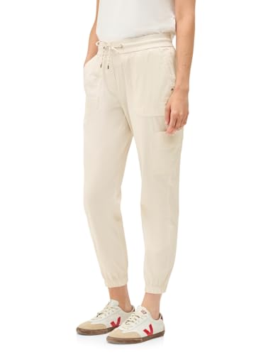 CECIL Damen B379455 Gestreifte Cargo Hose, Light Beige, M / 28L von Cecil