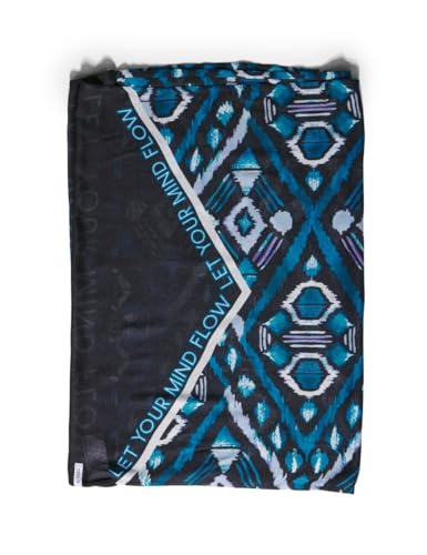 CECIL Damen B572584 Bedruckter Loop Schal, Dynamic Aqua Blue, A von Cecil