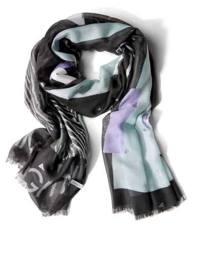 CECIL Damen B572645 TOS_Foil Print Scarf, Black, A CECIL Damen B572645 TOS_Foil Print Scarf, Black, A von Cecil