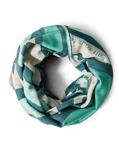 CECIL Damen B572681 Gemusterter Loop Schal, Desert beige Melange, A von Cecil