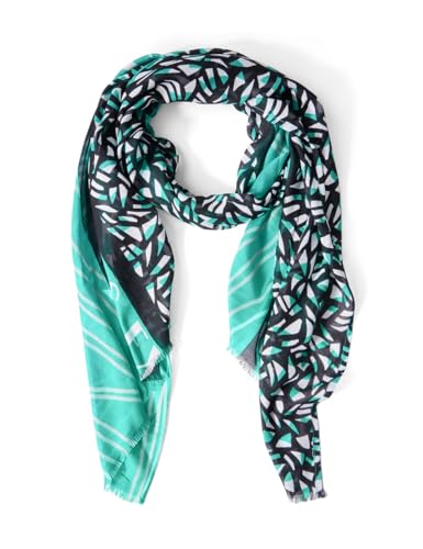 CECIL Damen B572682 Gemusterter Schal, Aventurine Green, A von Cecil