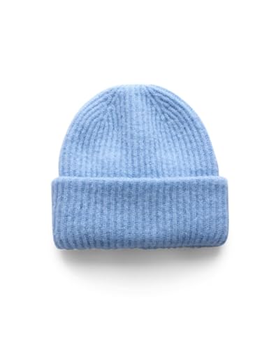 CECIL Damen B572717 Kuschelige Beanie, Light Blue Melange, A von Cecil