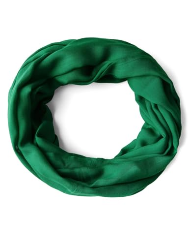 CECIL Damen B572756 Loop Schal in Unifarbe, Garden Green, A von Cecil