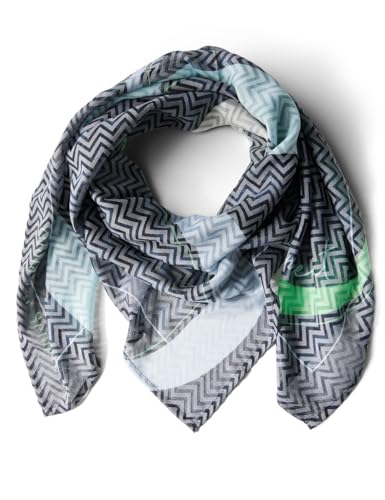 CECIL Damen B572762 Gemustertes Tuch, universal Blue, A von Cecil