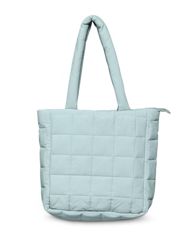 CECIL Damen B580778 Steppoptik Shopper, Light Strong Mint, A von Cecil