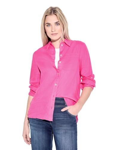 Cecil Damen Bluse aus Leinen bloomy pink M von Cecil