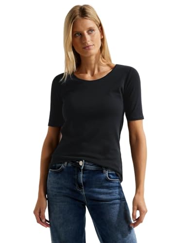 Cecil Damen Style Lena T-Shirt, Schwarz Neu, XS EU von Cecil