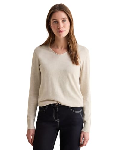 CECIL Damen B302962 Feinstrickpullover, Desert Beige Melange, XXL EU CECIL Damen B302962 Feinstrickpullover, Desert Beige Melange, XXL EU von Cecil