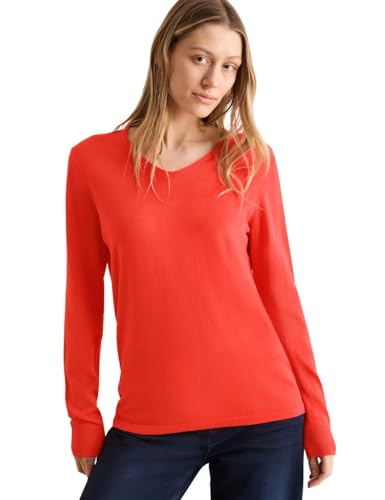 CECIL Damen B302962 Feinstrickpullover, Juicy Orange, XS EU von Cecil
