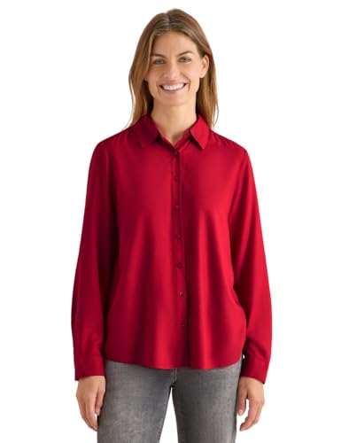 CECIL Hemdbluse in Unifarbe Beaujolais red S von Cecil
