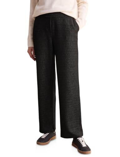 CECIL Damen B378545 Hose Mit Glitzer-Details, Black Melange, XXL / 30L EU von Cecil