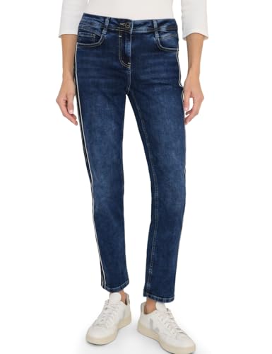 CECIL Jeans mit Gallonstreifen mid Blue Used wash 30 von Cecil