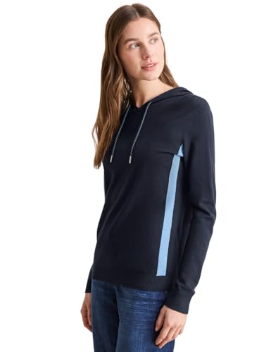 CECIL Damen B303134 Kuscheliger Hoodie, Universal Blue, M EU von Cecil