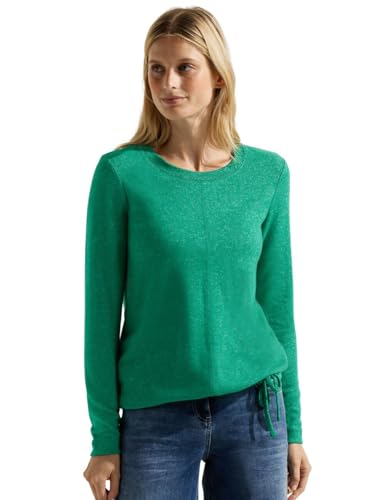 Cecil Damen B320456 Langarmshirt, Easy Green Melange, XL von Cecil