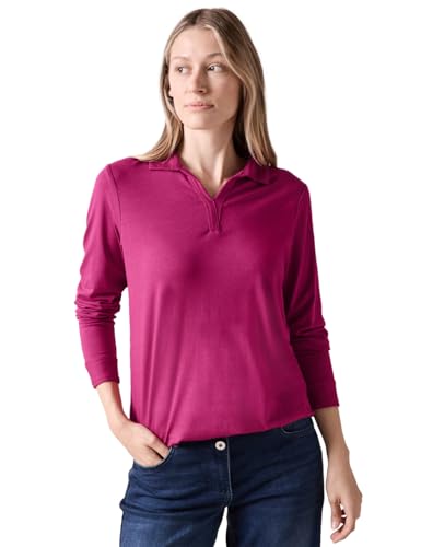 CECIL Damen B322088 Langarmshirt, Jewel Pink, M EU von Cecil
