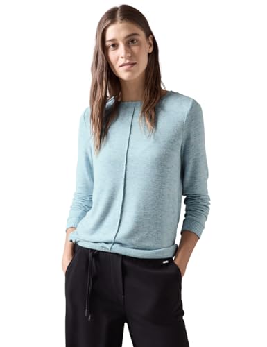 CECIL Damen B322078 Langarmshirt, Turquoise Melange, XXL EU von Cecil