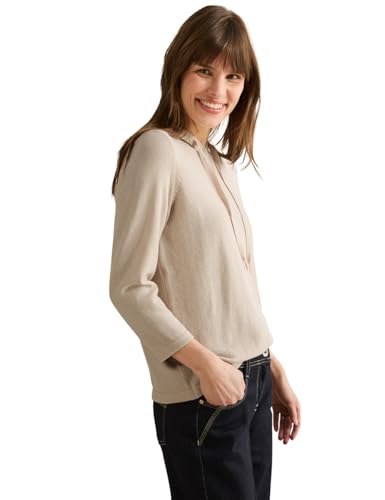 CECIL Damen B303174 Leichter Hoodie, Pearl Beige, XXL EU von Cecil