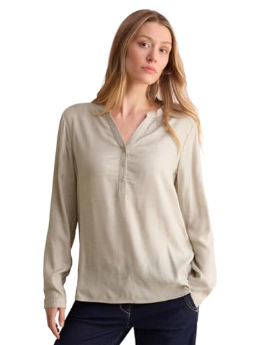 CECIL Damen B345241 Melange-Look Bluse, Desert Beige Melange, M EU CECIL Damen B345241 Melange-Look Bluse, Desert Beige Melange, M EU von Cecil