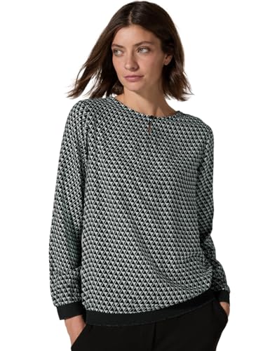 CECIL Damen B345180 Minimal Print Blouse, Glaced Salvia Green, L EU von Cecil