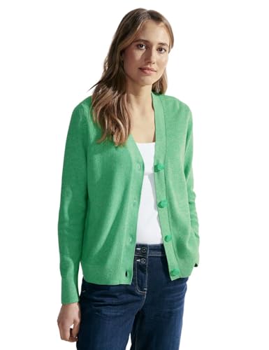 CECIL Damen B253754 Mouliné Cardigan, Celery Green, XL von Cecil