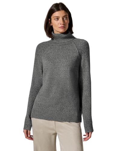 CECIL Damen B302826 NOS_Cosy Structure Mix Rollneck, Flint Grey Melange, L EU von Cecil