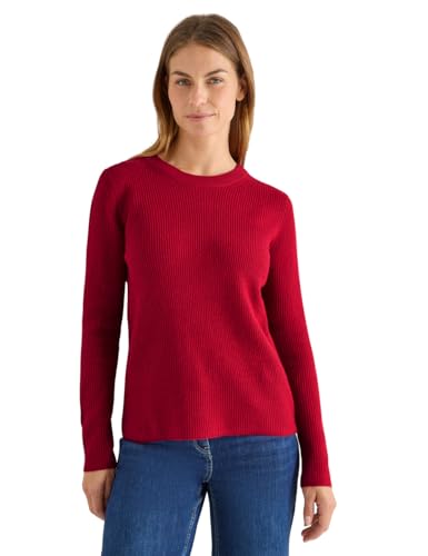 CECIL Pullover mit Strukturdetails Beaujolais red XL von Cecil