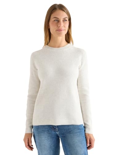 CECIL Pullover mit Strukturdetails Eggshell Melange S von Cecil