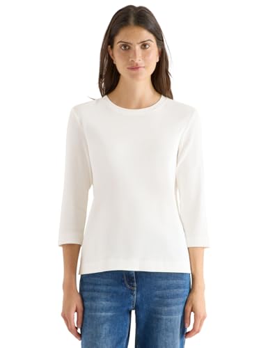 CECIL Shirt mit Rippstruktur Vanilla White L von Cecil