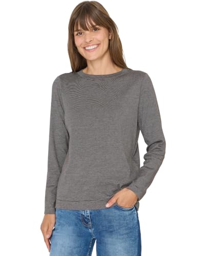 CECIL Shirt mit feinen Streifen Tartufo Brown S von Cecil