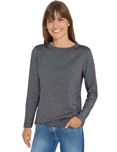 CECIL Shirt mit feinen Streifen urban Dark Blue XXL von Cecil
