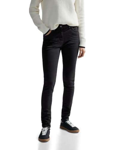 Cecil Damen B376844 Skinny Jeanshose, Black Washed, 30 von Cecil