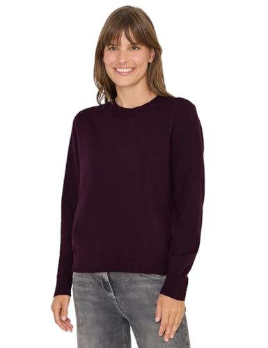 CECIL Softer Rundhals Pullover Eggplant red XXL von Cecil