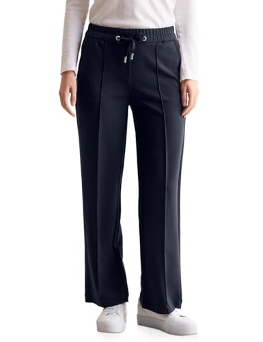 CECIL Damen B378681 Straight Leg Hose, Universal Blue, M / 32L EU von Cecil