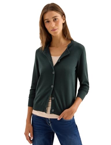 CECIL Strickjacke mit Knopfleiste Ink Green M von Cecil