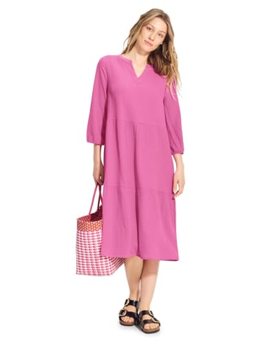 CECIL Damen B144064 Struktur Tunika Kleid, Bloomy pink, XXL von Cecil