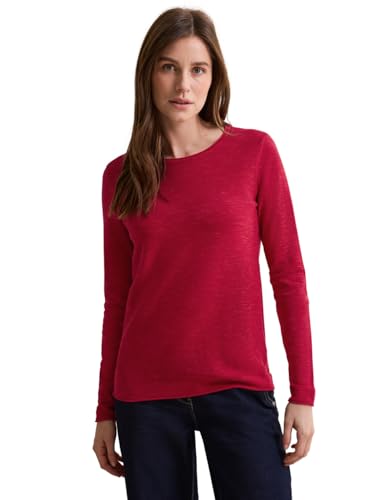 CECIL Damen B302977 Strukturshirt, Heather Granita Red Melange, S EU von Cecil