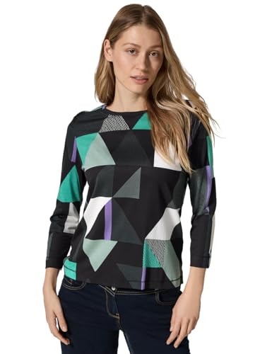 CECIL Damen B322431 TOS Basic Roundneck AOP, Schwarz, XL EU CECIL Damen B322431 TOS Basic Roundneck AOP, Schwarz, XL EU von Cecil