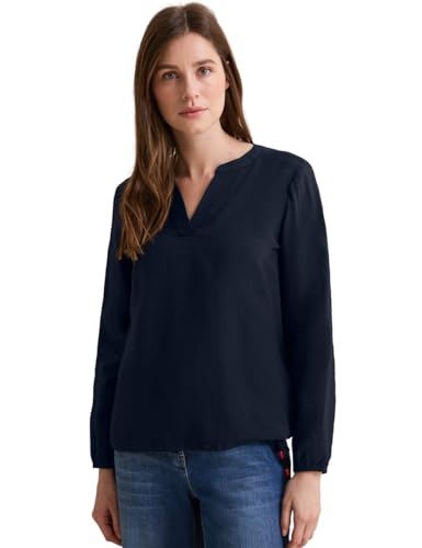 CECIL Damen B345317 Tunika In Unifarbe, Universal Blue, M EU von Cecil