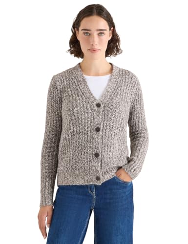 CECIL Two Tone Cardigan Mushroom Taupe Melange S von Cecil