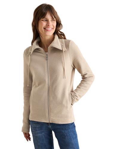 CECIL Damen B322625 Two-Tone Ottoman Jacke, Pearl Beige, M EU von Cecil